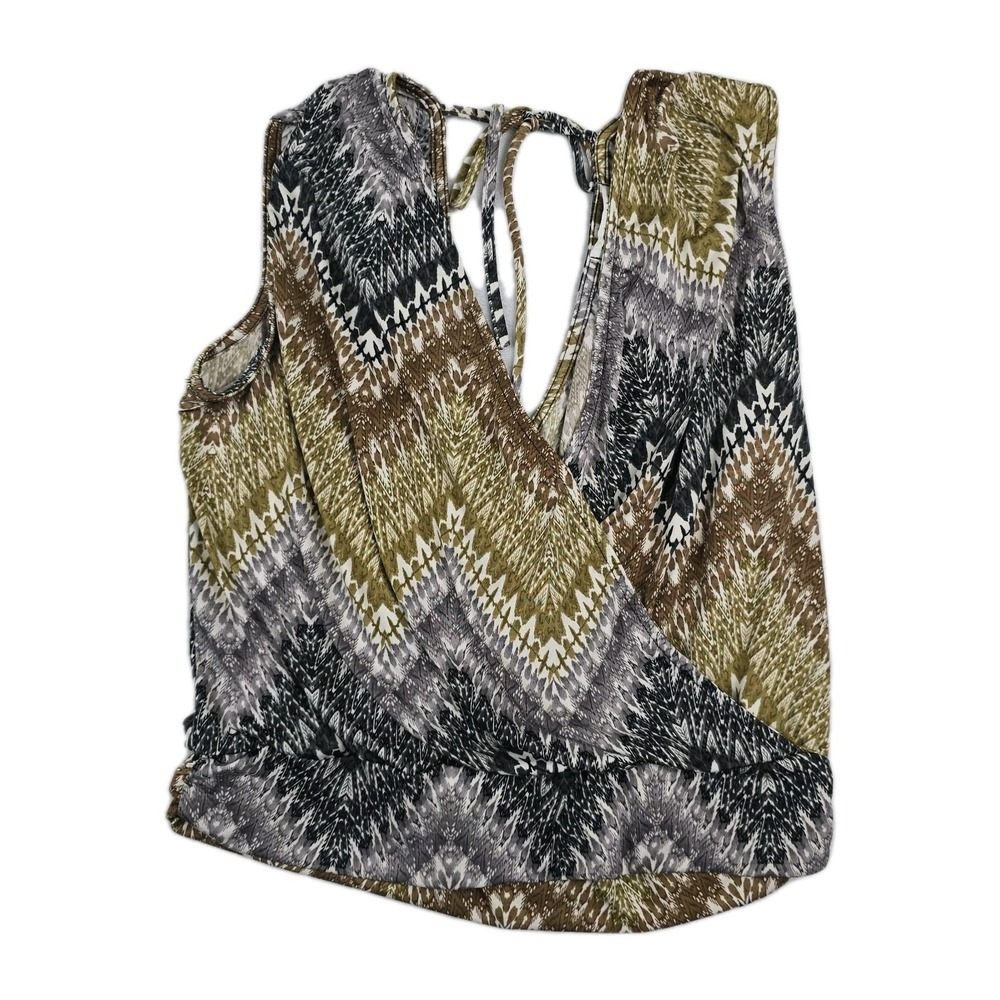 Ariella Women's Size Medium Sleeveless Geometric Print Top T1565-V909 USA Made